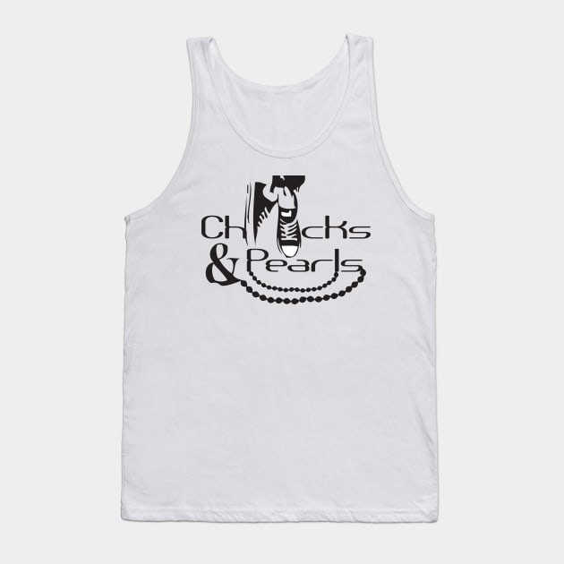 chucks and pearls Tank Top by SBC PODCAST